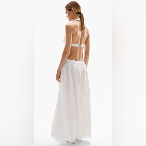 CIN CIN -  ROSETTE' MAXI DRESS - PEARL. - Picture 2 of 4